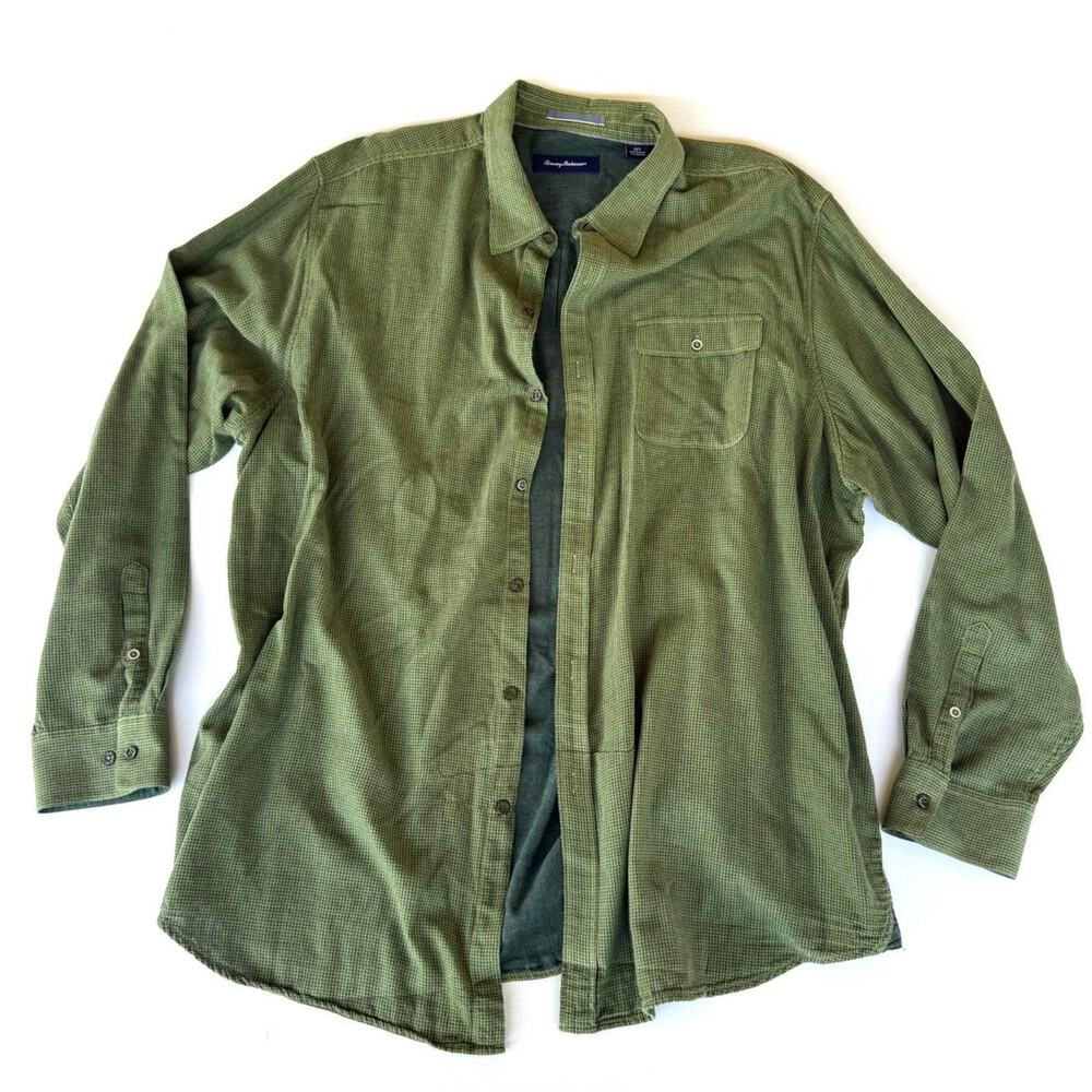 Tommy Bahama Green Button-Up Long-Sleeve Shirt